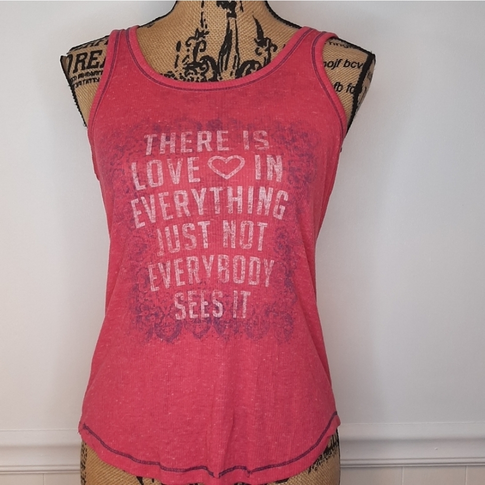 💗 Love Quote Tank · Soft Pink · Size Small/Medium